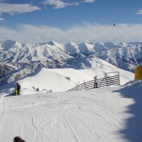 Not a bad view from the top of the ski field Coronet Peak