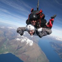 Tandem skydiving ...