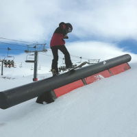 Alex riding at Cardrona