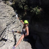 Testing out the new Via Ferrata system with Wild Wire Wanaka